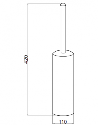 Boheme PALAZZO 10159 ершик напольный, золото/черный