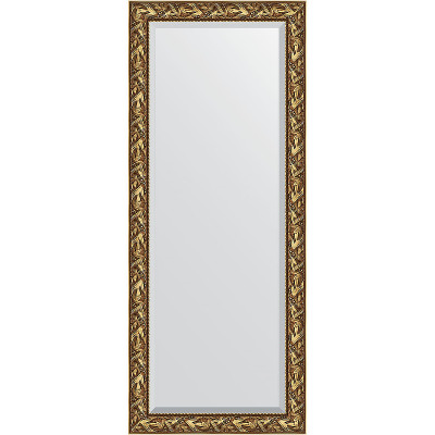 Зеркало напольное Evoform Exclusive Floor 203х84 BY 6124 с фацетом в багетной раме Византия золото 99 мм
