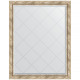 Зеркало настенное Evoform ExclusiveG 118х93 BY 4349 с гравировкой в багетной раме Прованс с плетением 70 мм  (BY 4349)