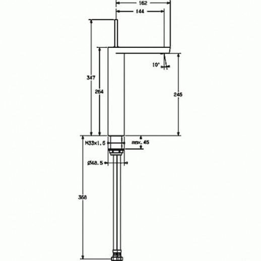 Hansa Stela 57102201 смеситель для раковины, хром