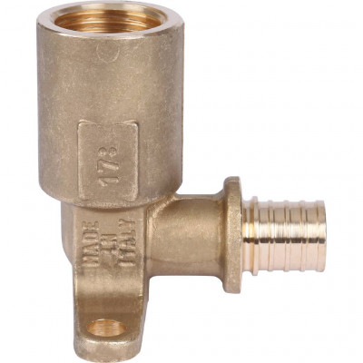 Угольник STOUT настенный с длинным нарезным патрубком 16-Rp 1/2" SFA-0032-001612