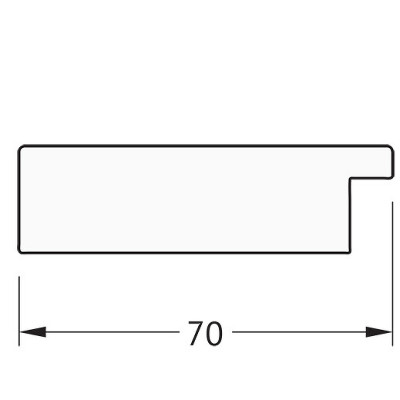Зеркало настенное Evoform Definite 156х76 BY 3339 в багетной раме Соты алюминий 70 мм