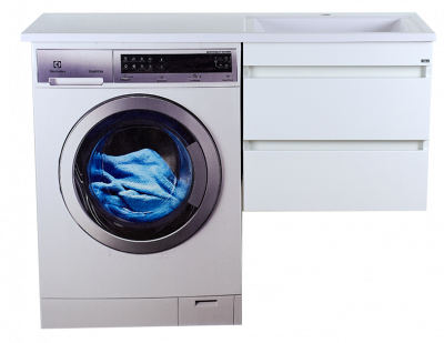 Тумба под раковину Misty Фостер - 55 с 2 ящ. подвесная под стиральную машину (Э-Фос01055-012Я)