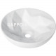 Раковина керамическая Gappo накладная круглая белая (GT307) 40,5x40,5x12,5 см  (GT307)