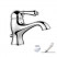 Nicolazzi Classica 3402 CR 76 смеситель для раковины с д/к, хром/ручка P.Mont Blanc