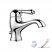 Nicolazzi Classica 3402 CR 76 смеситель для раковины с д/к, хром/ручка P.Mont Blanc