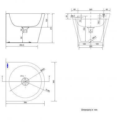 Антивандальная раковина Nofer 13036.C.S