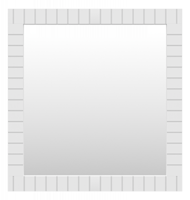 Зеркало подвесное в ванную Brevita Gloster 800x840 прямоугольное белый (GLOS-02080-01-2)