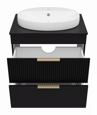 Тумба под раковину напольная Brevita Enfida 70 черный (ENF-06070-0242Я)