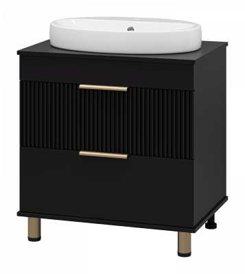 Тумба под раковину напольная Brevita Enfida 70 черный (ENF-06070-0242Я)
