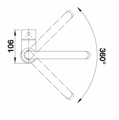 Смеситель для кухни Blanco MIDA SILGRANIT 524209 темная скала