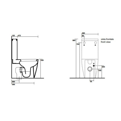 Kerasan Ego-Flo 3181 bi бачок для унитаза, белый