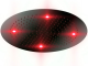 Otler Ruby RD52 круглый душ с подсветкой, рубиновый, 52см  хром (RD52 cr)