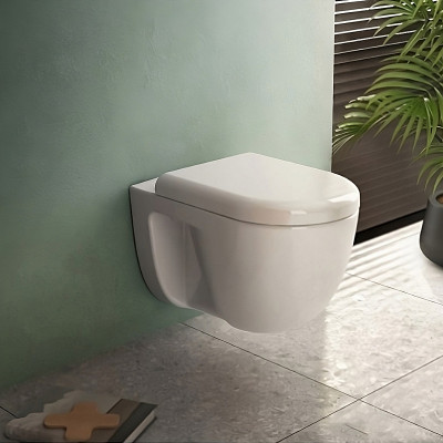 Комплект унитаза с инсталляцией Vitra S40 L-box 9005B003-7211 с сиденьем микролифт и клавишей смыва хром