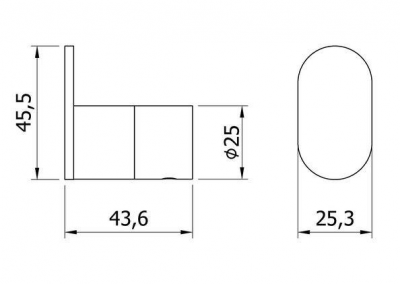 Крючок Nofer Verona 16871.N Черный матовый