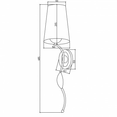 Бра для ванной Boheme 757 хром