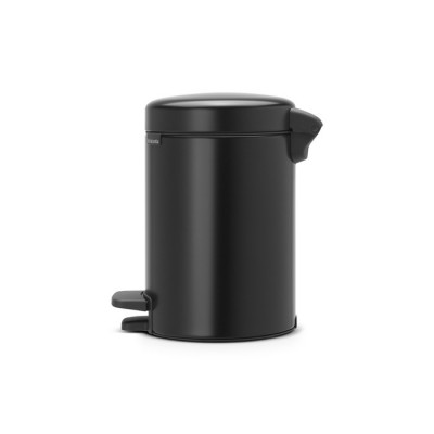 Brabantia NewIcon 113321 ведро для мусора с педалью 3 л, цвет - черный матовый