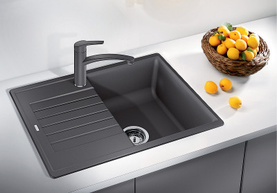Мойка для кухни Blanco Zia 40 S 526006 черная ис-ный гранит прямоугольная