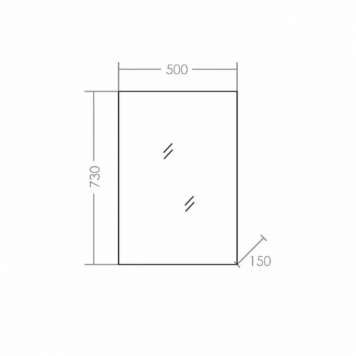 Зеркальный шкаф СаНта "Стандарт-50" фацет