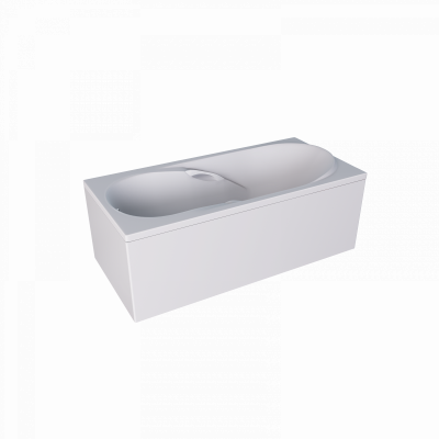 Ванна акриловая 1Marka MEDEA 150x70 прямоугольная 150 л белая (01ме1570)