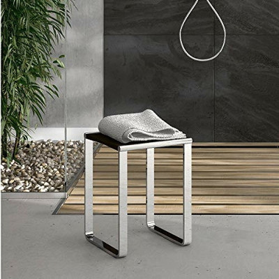 Табурет в ванную Keuco Plan 14982010037, хром/темно-серый