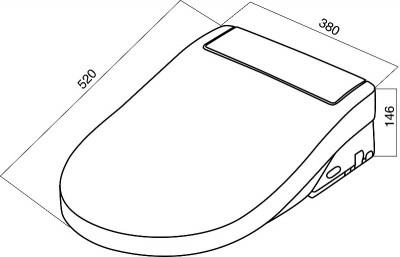 Крышка-биде AM.PM Clean Care CCC7851WH с Микролифтом (распродажа)