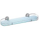Стеклянная полка для ванной Frap стекло, хром 52x14 см (F1907-1)  (F1907-1)