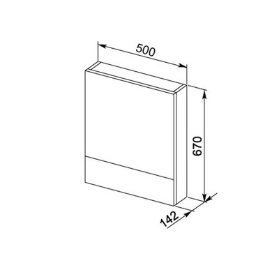 Aquanet Нота 50 00172682 зеркало, венге (камерино)