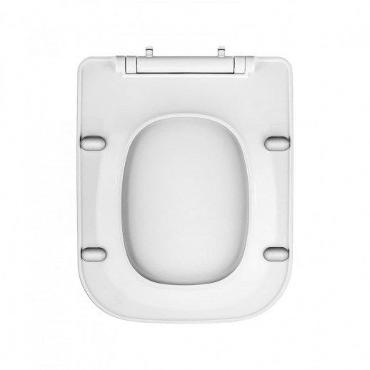 Сиденье BERGES Quad slim PSO, полипропилен, микролифт, быстросъёмное, белое