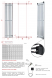 ArtofSpace CORSICA RURA H полотенцесушитель электрический 27 см x 180 см, хром