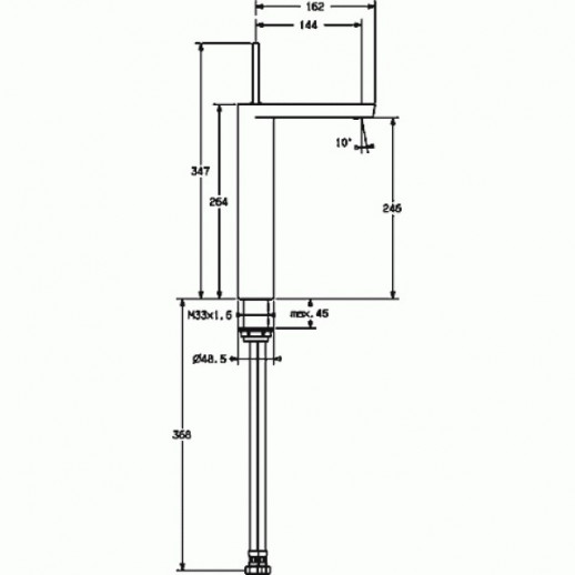 Hansa Stela 57112201 смеситель для кухни, хром