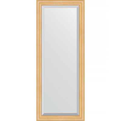 Зеркало настенное Evoform Exclusive 141х56 BY 1163 с фацетом в багетной раме Сосна 62 мм
