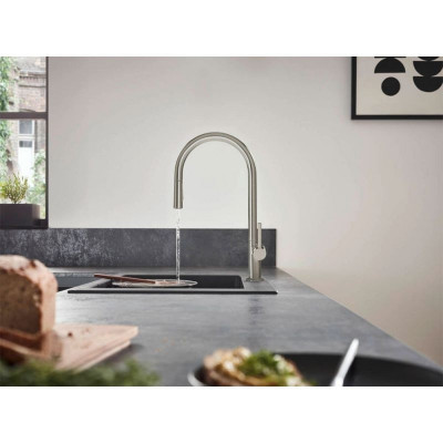 Смеситель для кухни с вытяжным изливом Hansgrohe Talis M54 72803800 (нерж. сталь)