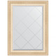 Зеркало настенное Evoform ExclusiveG 87х65 BY 4097 с гравировкой в багетной раме Старый гипс 82 мм  (BY 4097)