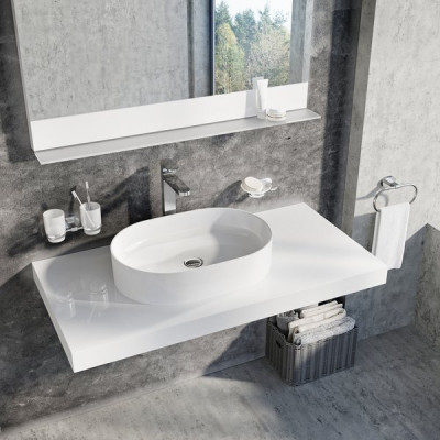 RAVAK XJX01155001 Керамический умывальник Ceramic Slim O белый