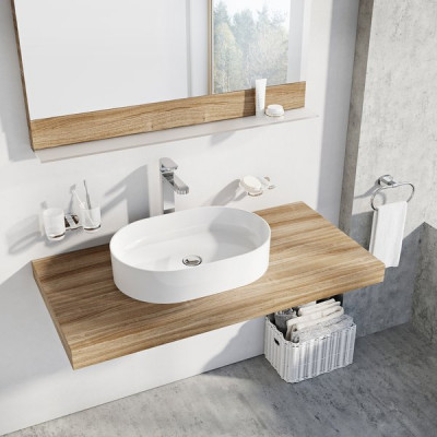 RAVAK XJX01155001 Керамический умывальник Ceramic Slim O белый