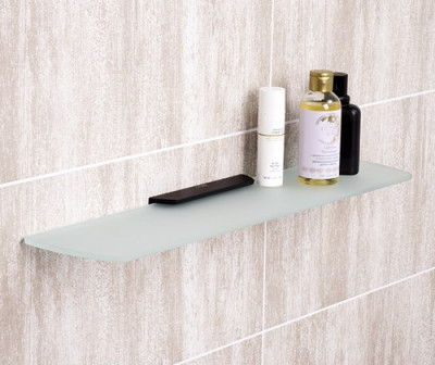 WasserKRAFT Elbe К-7224 полка стеклянная, матовое стекло/черный