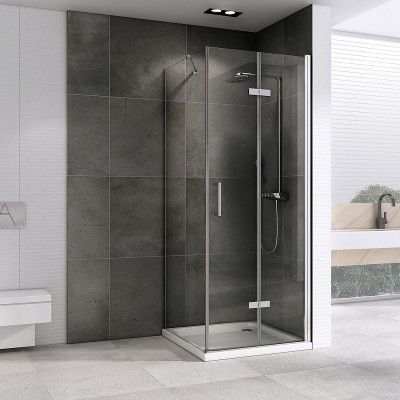 Душевой уголок Abber Zart 70x80 AG08070P-S81 п-ль хром стекло прозрачное