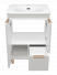 Тумба напольная Brevita Risacca Crema 60 серая (RIS-06060-0342Я) с раковиной