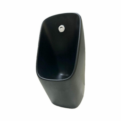 Писсуар SantiLine SL-6004MB настенный с сенсорным смывом, черный матовый