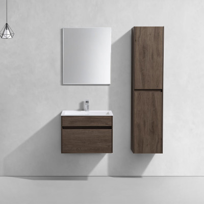 Тумба под раковину Vincea Chiara 600 подвесная 1 ящик soft-close, R.Oak VMC-2C600RO