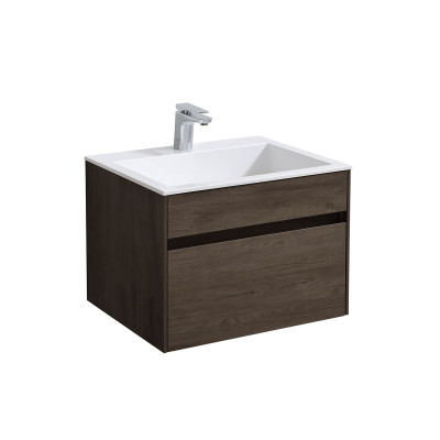 Тумба под раковину Vincea Chiara 600 подвесная 1 ящик soft-close, R.Oak VMC-2C600RO