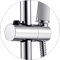 WasserKRAFT A045 комплект душевой 93,5см х 41,5см, хром