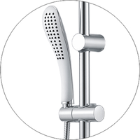 WasserKRAFT A045 комплект душевой 93,5см х 41,5см, хром