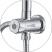WasserKRAFT A045 комплект душевой 93,5см х 41,5см, хром