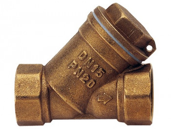 Фильтр косой 400 мкм Remer RR 389 1.5", латунь