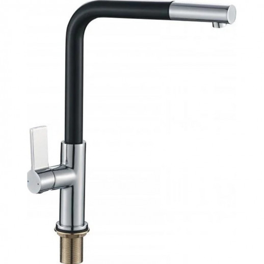 Смеситель для кухни Haiba HB70501-7 (латунь) хром, черный