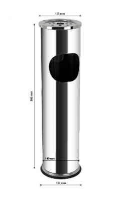 Урна GFmark 2017, нержавеющая сталь