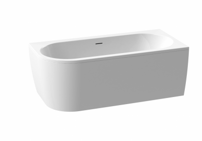 Акриловая ванна угловая правосторонняя белая фронтальная панель CEZARES SLIM CORNER-180-80-60-R-W37-SET, белый