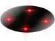 Otler Ruby RD82 круглый душ с подсветкой, рубиновый, 82см хром (RD82 cr	)